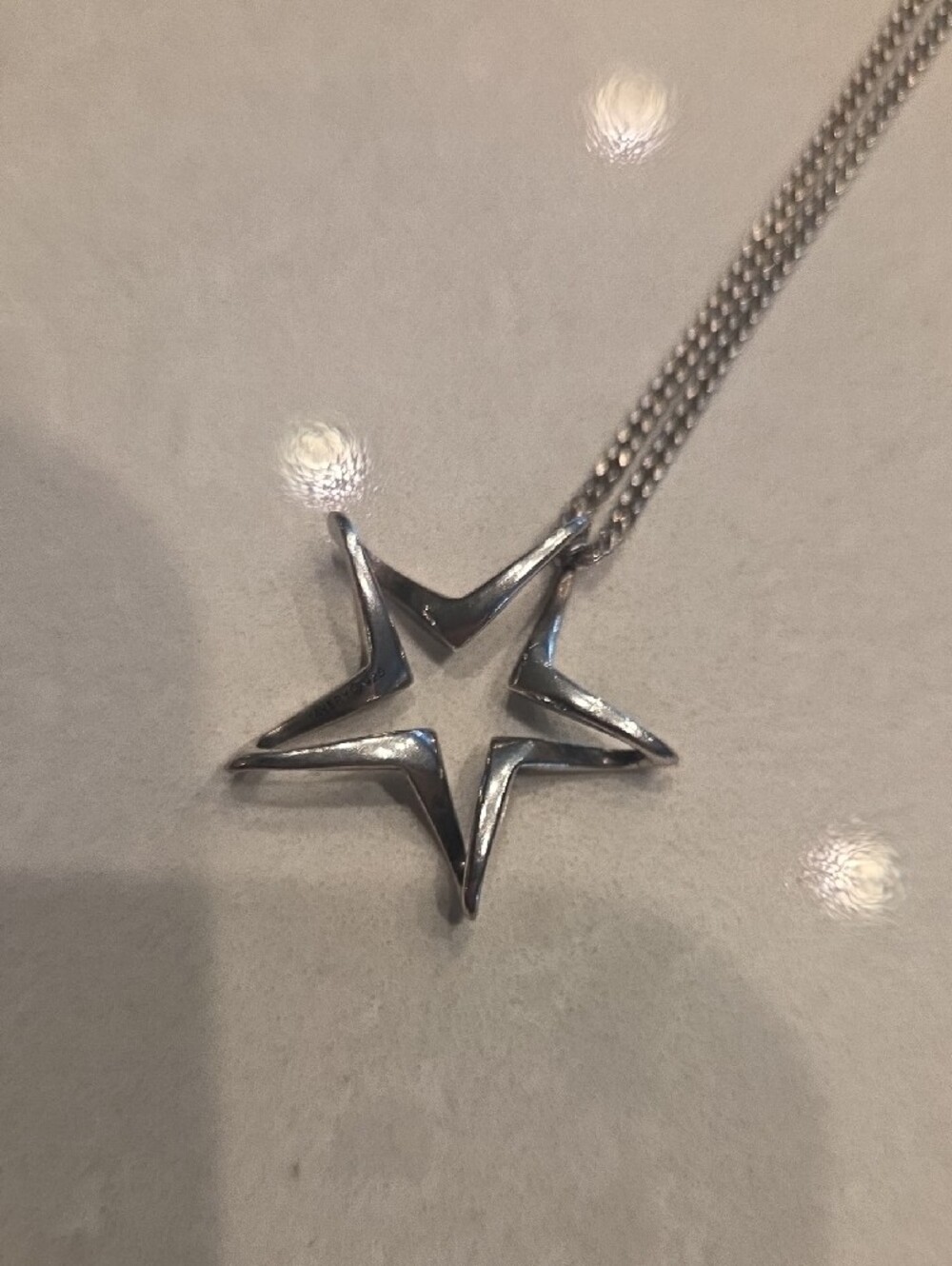 James Avery Sterling Floating Star Silver Necklace - Picture 3 of 3